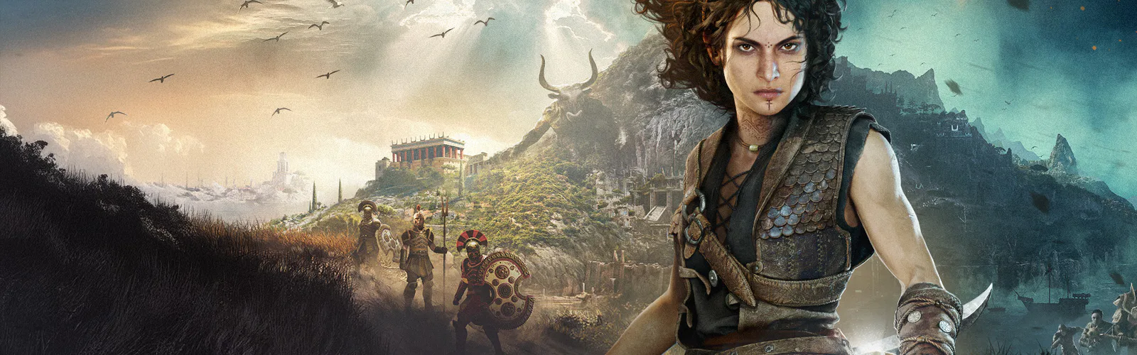 Sophia before Minotaur’s Island in official Resonance key art