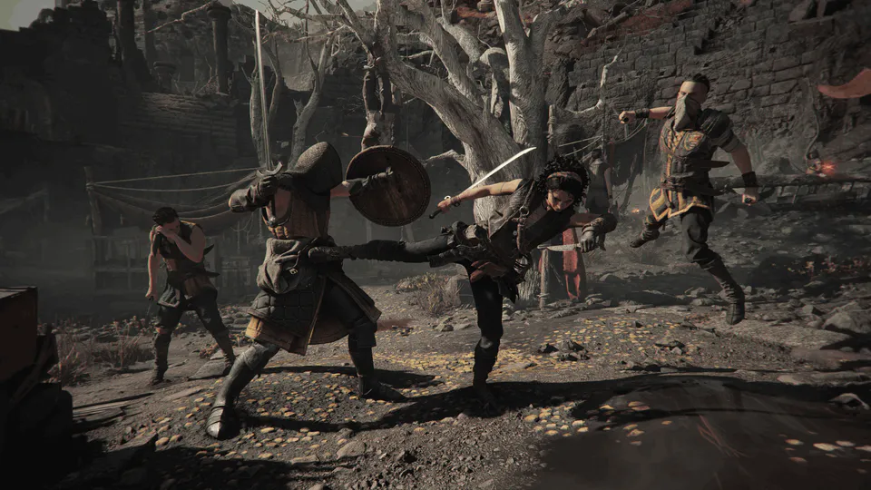 Sophia fighting multiple enemies in an official gameplay screenshot